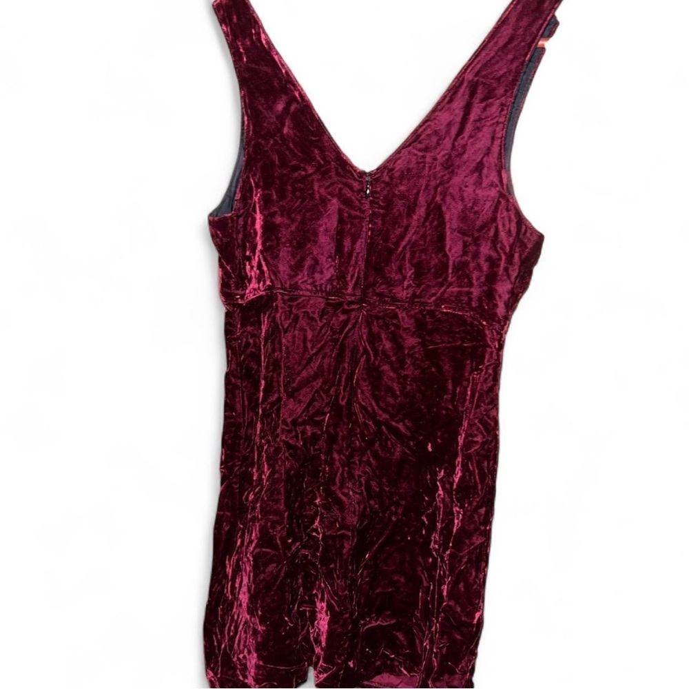 Tripp vintage crushed velvet red dress - Picture 2 of 4
